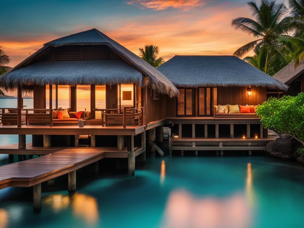 Overwater bungalow in the Maldives